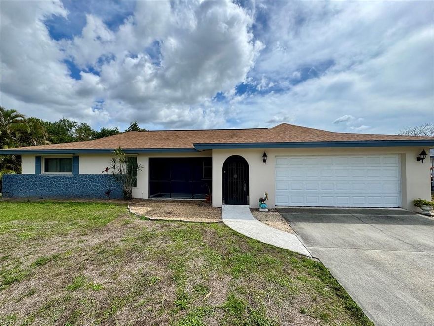 This spacious two bedroom two bath home has been meticulously maintained and comes with a 2020 roof, 2019 AC, 2021 water heater and brand new carpet throughout! Great neighborhood in the heart of Fort Myers near the beach, golf courses, restaurants, shopping, parks, Florida Southwestern College, I-75 and the baseball stadiums -Fenway South and Century Link Sports Park and much more! The fenced in backyard is spacious with lots of room for a pool! Cypress Lake Country Club Estates has NO HOA fees!