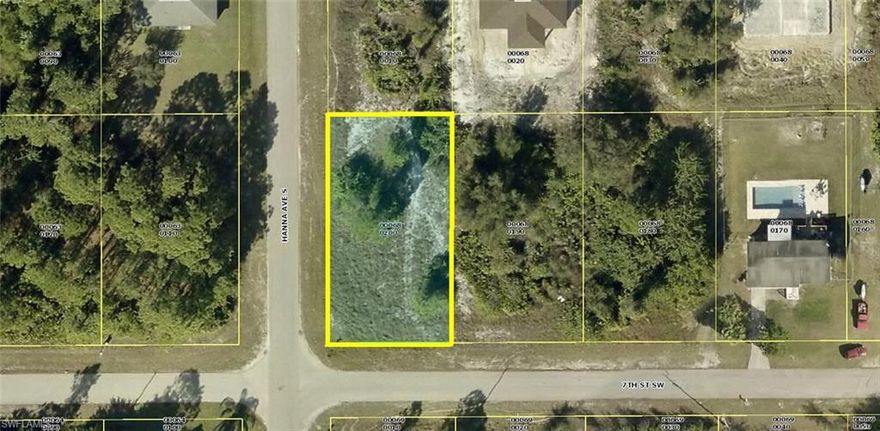 Really nice high and dry oversized premium corner homesite in the highest demand area of Lehigh Acres. Nearly 100 percent cleared with only low grasses and secondary growth over 1/4 Acre (width 80' x 140' deep 11,200 Sq. Ft) in a nice area of single family homes in LEHIGH ACRES. This property has highly desirable Southwestern views at the roadside of the homesite with quick and easy access to Lee Boulevard, Gunnery Road South, SR-82 including close by access to shopping, restaurants, boating, fishing, tennis, golfing, beaches, recreation, schools, employment, SWFL Inter Airport and all that beautiful SW Florida has to offer. Early morning sunrise views facing the rear of the homesite. Build your dream or vacation home now and/or save this special area homesite for later. Don't miss this unique opportunity to purchase this premium homesite for only $22,995 with SELLER DIRECT FINANCING (US) with $0 (ZERO) down, no credit, income or job checks needed for ONLY $179.00 per month payment. Personal checks OK. Don't wait too long or they will be gone