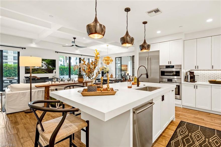 Experience the ultimate Naples lifestyle in this beautifully appointed three-bedroom plus den, 3.5 bathroom residence at the highly sought-after Eleven Eleven Central. With 2,466 square feet of interior living space and a host of upgrades, this home offers both style and comfort in a premier downtown location.

Situated on the coveted pool level, the condo has its own private gate leading directly to the amenity deck, allowing you to walk out of your home and dive straight into the sparkling resort-style pool. This unique feature provides the perfect blend of privacy and convenience, making it feel like your own private retreat while keeping you at the heart of the community. The home also includes two assigned parking spaces for added ease and an additional climate controlled storage space. 

Eleven Eleven Central is just three-quarters of a mile from the white sand beaches of the Gulf of Mexico, five blocks from the world-class dining and shopping of Fifth Avenue South, and only one block from Baker Park, a local favorite for its scenic walking and biking trails and waterfront location.

The community itself offers unmatched resort-style amenities. Residents enjoy a beach-entry pool with two 90-foot lap lanes and two hot tubs, as well as a state-of-the-art fitness center, a social room, a game room, and a private movie theater. A daily beach shuttle makes getting around town effortless. Just below the pool level, a lushly landscaped private park provides tranquil green space along with an off-leash dog park. The community also offers 6 on-site guest suites that owners can rent for overflow guests. 

Soon, the community will be welcoming Mr. 01 Pizza and Bad Ass Coffee right on site, adding even more convenience to this vibrant lifestyle.

This pool-level condo at Eleven Eleven Central is more than just a home—it’s an invitation to enjoy the best of Naples living, where luxury, comfort, and convenience all come together.