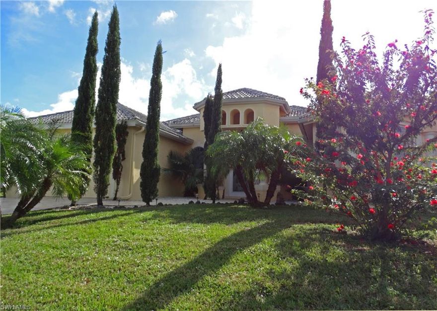 Gorgeous Villa with 4 bedrooms, 2 baths. It offers a sophisticated ambiance and exclusive equipment.  This Waterfront property is situated peaceful on the lake. Spacious living room with open kitchen granite counter tops,  including a dining area and a beautiful panoramic view of the Honey Moon Lake from all rooms of the house, including the office, leaves nothing to be desired. A large heated and lighted pool invites you to relax, as well as fishing from the private dock. Agents please see Remarks!