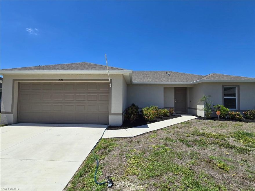 Rental Opportunity in Cape Coral! Beautiful single-family home for rent in desirable Cape Coral! This fairly new property offers comfort, privacy, and a great layout for everyday living. Home Features:3 Bedrooms, 2 Bathrooms, Spacious and modern layout, Fairly new construction, Fully fenced yard – perfect for privacy, kids, or pets on City water. Located in a quiet residential area. Enjoy the comfort of a newer home with a private backyard and plenty of space to relax. Conveniently located near shopping, dining, schools, and main roads in Cape Coral.
Contact today for more details or to schedule a showing!