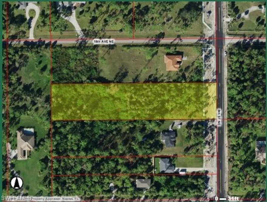 2.34 Acres, 151' x 680', No ERP Required per DEP Wetlands Determination. Great Location New sidewalk out front, close to Randall & Immokalee. Close to Publix, CVS, shops, Restaurants and Public Golf Course. Great Parks and Schools nearby. This is the Hot Spot in the estates. Build your New Home Here!