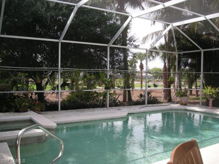 Price Reduction,Great deal.  Tile in the main living area, plantation shutters, faux painting. POOL AND SPA on the golf course. West facing lanai. Two car garage.  Sold as is, short sale.  Needs TLC . Golf membership included. Beautiful country club community with a great restaurant, pub, poolside bar & grill. Miles of nature trails. Active tennis program.