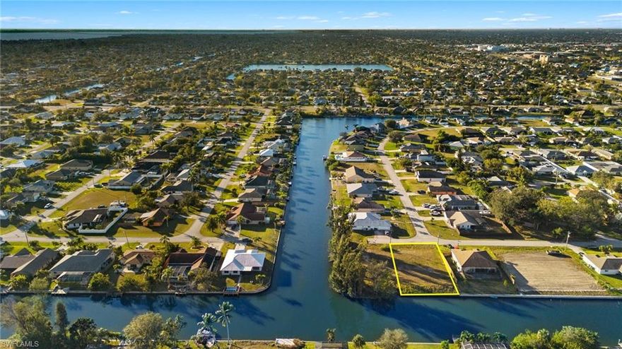 Beautiful Waterfront Lot on a highly desirable canal! This freshwater canal offers tranquility from your back door! This property already has a seawall and all assessments are paid! Enjoy all the Florida lifestyle has to offer, from fishing in your backyard, taking a sunset boat ride through the canals, to relaxing in your yard . Located in a secluded and quiet neighborhood that is minutes away from schools, shopping, beaches, dinning. If you desire is to live in paradise, imagine what you could build on this lot! NOT in FLOOD ZONE.