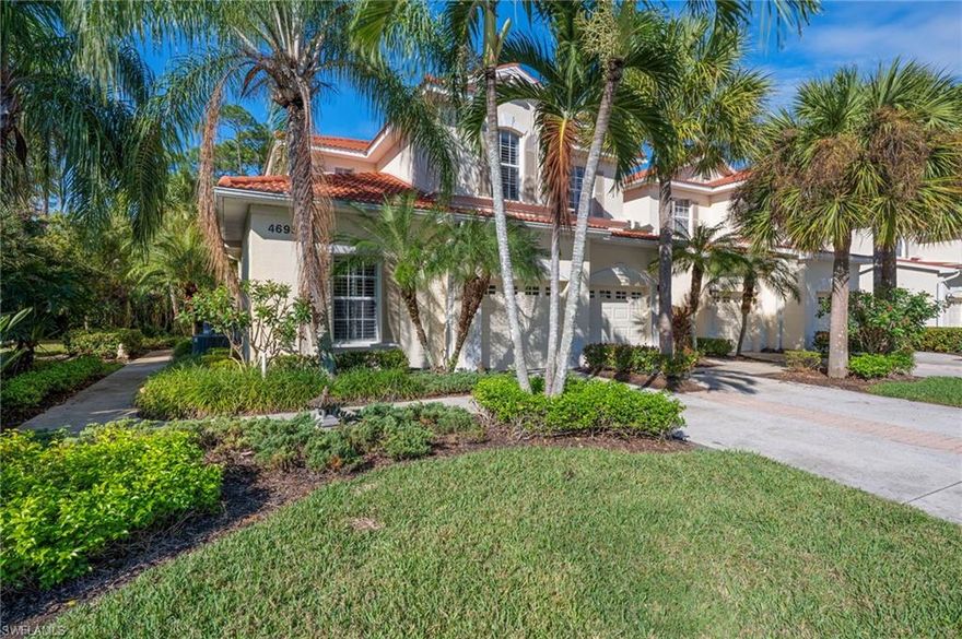 Experience resort-style living in this beautifully appointed 3-bedroom, 2-bathroom Carriage home in the desirable Naples Lakes Country Club, home to the renowned Arnold Palmer Signature Golf Course.
This first-floor end unit offers abundant natural light through numerous windows and a peaceful lanai with a walk-out to a private, wooded setting with no neighboring views, just tranquility. 
The open floor plan includes a spacious eat-in kitchen, perfect for casual dining and entertaining.
As a resident, you enjoy immediate ownership of a golf membership and even the ability to drive your own golf cart on the course. The home is just a short distance from the clubhouse and full array of amenities, including indoor and outdoor dining, Tru-Hard tennis courts, new pickleball courts coming soon, bocce, a lap pool, and a fully equipped fitness center with an on-site instructor and group classes. 
The community also features card rooms, a fire-pit seating area, and a vibrant social calendar for year-round enjoyment.
Located minutes away from Physician's Regional Hospital, 15 minutes from our famous beaches, fine dining, and 5th Ave shopping.