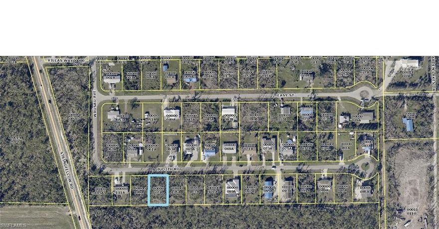 Large oversize lot zoned Multifamily. Pine Island Center on a very quiet street. Build your dream place here, and be close to the community pool and library. Lot next door also available. Buy both and combine for a double lot.