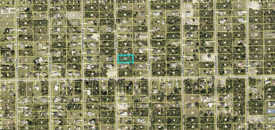 Fantastic half acre lot in Lehigh Acres. This property is in an area of newer homes close to restaurants, schools and shopping.