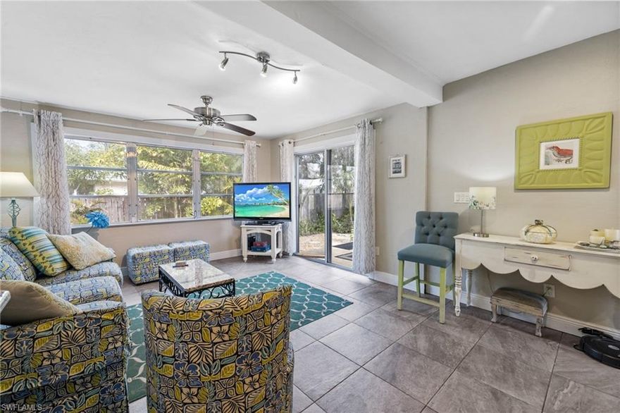 Vintage charm with Modern updates in the Coveted Location along the Historic McGregor Boulevard.  You will be in a prime neighborhood to enjoy quick access to the Downtown River District & Edison Ford Winter Estates. NO HOA Fees! No Flood Zone! Great starter home, seasonal home or income producing property. Lovingly cared for and updated Bungalow style home showcasing Gorgeous Hardwood Floors. Light and Bright with an Open and versatile Floor Plan. Kitchen features Granite Counters, White Shaker Cabinets, Stainless Steel Appliances and open shelving. Kitchen opens to the Tiled Great Room with sliders to the new deck. There is a formal living Room with fireplace and Dining Room with chandelier. Two Bedrooms with real Hardwood floors and large walk-in closet. There is an additional 200 sq' Screened Room with ceiling fan for lounging, dining and taking advantage of our great Florida weather. There is a deck in the fenced backyard.  There is also an attached utility room for extra storage and washer dryer as well as an exterior shed for even more storage. Steps away from the Fort Myers Golf Course & Country Club and Allen Park School. Updates include Metal Roof (2016), Renovated Kitchen and Full House Re-wire by Cornerstone Builders of SWFL (2017), Updated Bathroom (2024), Hardie Plank Exterior Siding (2017), Deck(2024), Hot Water Heater (Dec 2023) and Freshly Painted Exterior (2024). Furnishings are negotiable if buyer is interested in Turnkey. Convenient to hospitals, schools, restaurants and more. Home is easy to show, just call to set an appointment.