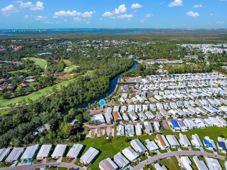 One of the best lots in Mariner's Cove looking out to Estero River with designated green space in front that can not be built on.  This is a vacant lot. You own the land. Previous home has been removed already saving you a substantial amount of money upfront. Community pool, clubhouse, boat ramp, boat docks for lease (waiting list), library, common laundry. Monthly dues are low! A great waterfront 55 plus community in Estero with convenience location to airport, shopping and beaches. This will not last long! A blank slate for you to have the home of your dreams on Estero River.