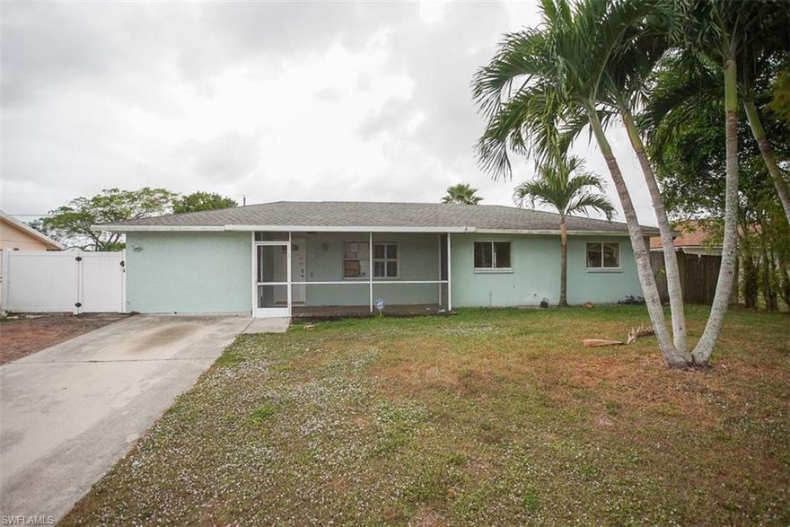 This is an Auction. Nice home in Naples, FL.  Three spacious bedrooms, two full bathrooms, ample cabinet and counter space in the kitchen, screen porch, fenced yard , detached storage and to top it off your own in ground swimming pool. Come enjoy Florida living here, great year round weather and easy access to schools, shops and restaurants.