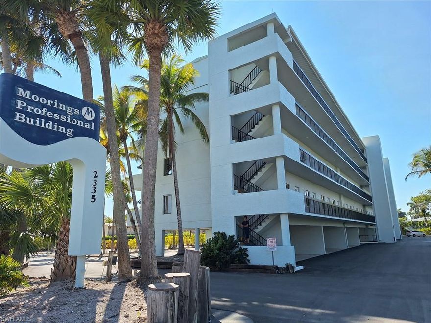 TURNKEY OFFICE SPACE-  Prime Naples location. Commercial condo unit on Tamiami TRL. Rent INCLUDES UTILITIES, ELECTRIC AND CAMs. Available immediately (pending application approval). Grow your business in a top Naples community, and a building that already draws clientele. Perfect for Medical, Health & wellness, and multiple general office use such as real estate, legal, and more. This unit provides an assigned, covered parking space for you, and plenty of open public parking for your customers.