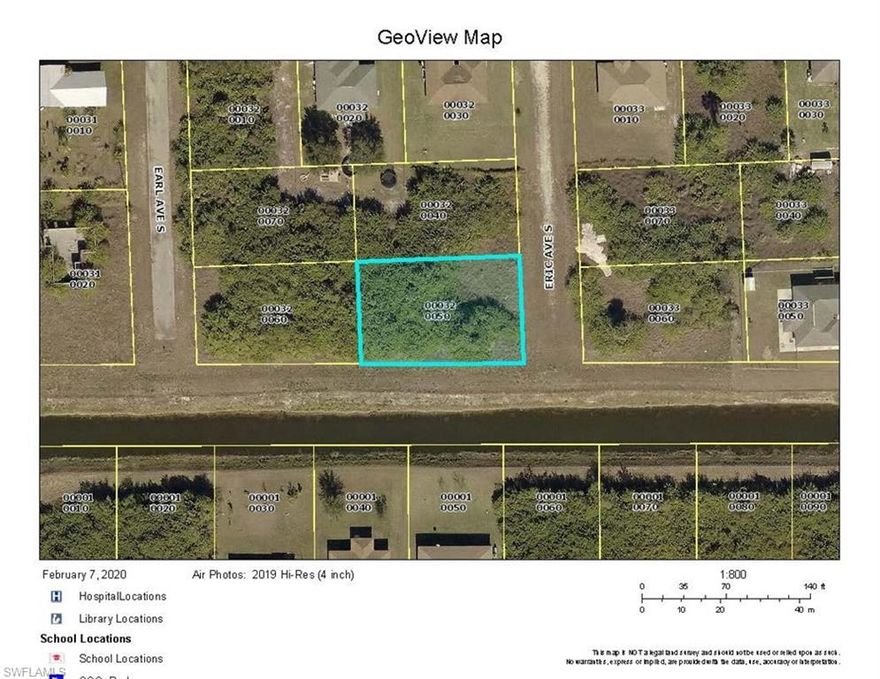 Nice SW Lehigh Acres WESTERN exposure CORNER LOT on dead-end street bordered by a CANAL on the South side.  Build your home or hold for investment. Sellers 2 other lots listed close by: 4205 13th St. SW and 1404 Donald Ave S. - Agents, Please see Confidential Remarks.