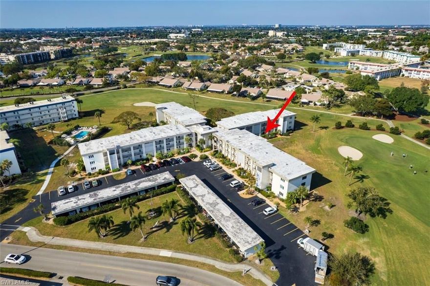 GOLFERS PARADISE-1st Floor 2 bedroom 2 bath Greenbriar model overlooking the 6th fairway. Lots of natural light flows thru from every room in unit. Primary bedroom has separate dressing area and plenty of closet space. Lanai has been opened up into unit giving you 1100+ sq feet of living space. Bonus storage closet as well as extra storage closet outside of unit. Impact windows throughout, AC unit 6/26/24, walking distance to 1 of 6  pools, golf cart space J-11 included. Seven Lakes is true bundled GATED 55+ active golf and tennis community where all your amenities are included. No transfer, green or trail fees, tennis courts, pickle ball, bocce, wood shop, fitness center, on site restaurant (TEE ROOM) offers happy hours, dinners, trivia and karaoke. 9 and 18 hole ladies and men's leagues as well as monthly owners scrambles. Card rooms, large auditorium for all the socials, dances, golf pro on site, bus trips and so much more. Cable/Internet, water, garbage, sewer all included in your monthly fee. All you pay is electric. Conveniently located to across from Bell Tower Shops, restaurants, minutes to Lakes Park, Barbara B Mann Theater, RSW Airport and beaches. Start living the lifestyle everyone is talking about!! A tour of the community s definitely worth your time. Pet friendly community 1 pet under 25 lbs. AGENTS PLEASE SEE CONFIDENTIAL COMMENTS!!!!