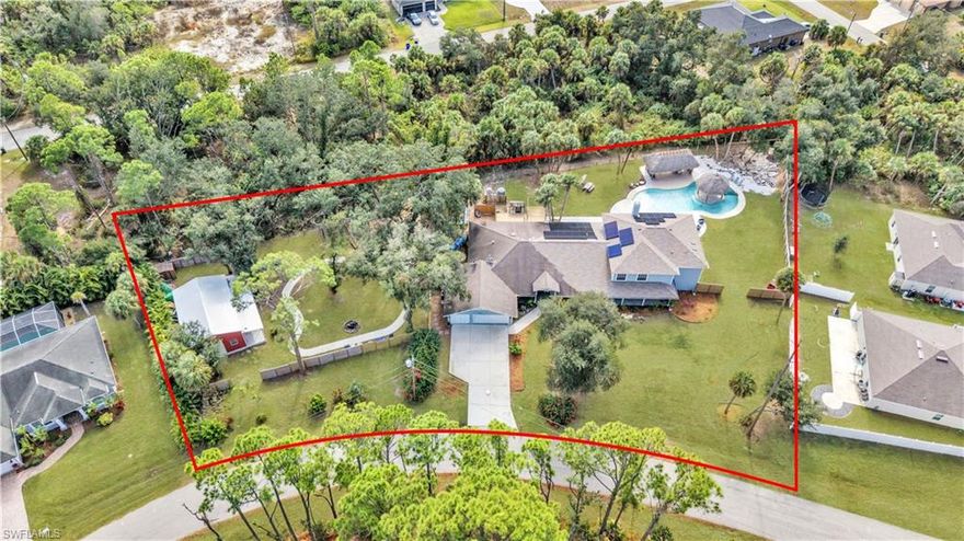 Welcome to 3694 Crandon Drive in North Port. This spacious home offers over 5,400 sq. ft. of living space with 6 bedrooms, 4 bathrooms, and multiple bonus rooms. A major renovation was completed in 2023, adding more than 2,000 sq. ft. to the home, creating a large pool and cabana area, and installing a new roof with many additional upgrades. From the moment you step onto the welcoming front porch spacious enough for rocking chairs to enjoy your morning coffee, you’ll feel the warmth and character of this exceptional property. Inside, the home features open ceilings and skylights that bring in natural light highlighting its modern, distinctive design. Multiple living spaces offer unmatched versatility, including a cozy family room including over 20-foot ceilings, a comfortable living room, a bright sitting room, and a formal dining room perfect for gatherings. The expansive kitchen is a chef’s delight, featuring abundant cabinet storage, granite countertops, two refrigerators, a generous center island, providing plenty of workspace for cooking and gatherings. Convenient access to one of the home's two laundry areas is located just off the kitchen. The first-floor master suite offers privacy and generous space, along with a walk-in closet. The second-floor master suite is located off a large loft area and includes its own private bathroom with an enclosed stone tub, a separate walk-in shower, a second laundry area, and a custom large master closet. Enjoy Florida living at its finest with a sparkling large swimming pool, complete with an beach style “island” cabana perfect for lounging or entertaining. The fenced backyard is designed for outdoor enjoyment and a playground area, and a concrete path suitable for bicycles, rollerblades, and other activities. A metal barn/shed was also added in 2024 for additional storage or workspace. Located minutes from Wellen Park and CoolToday Park, the home offers quick access to dining, recreation, and community events. I-75 and local Gulf Coast beaches are a short drive away, making this a convenient location for travel, work, and leisure. Schedule your own personal tour today!