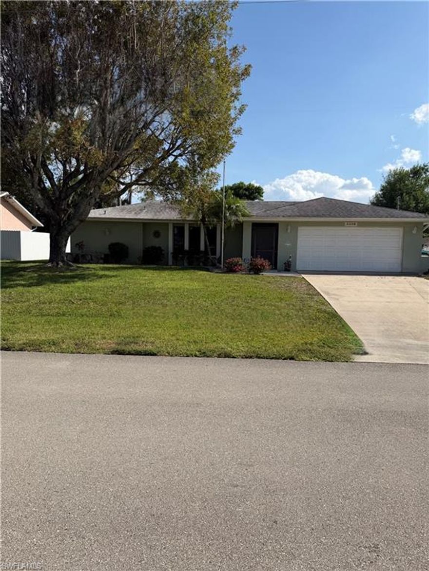 Welcome to this charming and cozy home located in the desirable SE Cape Coral area! Offering 3 bedrooms, 2 bathrooms, and 1,709 square feet of comfortable living space, this home is perfect for families seeking both warmth and functionality. This Oyster Bay home has been well cared for by one owner since it was built.

Step inside to a spacious great room layout that creates an inviting atmosphere for everyday living and entertaining. The home’s warm feel and thoughtful design make it easy to relax and feel right at home.

Enjoy Florida living at its best with a lovely screened-in patio—ideal for morning coffee or evening gatherings. The generous backyard offers plenty of room to add your dream pool, making it perfect for creating your own private outdoor oasis.

Conveniently located near shopping, dining, and schools, this family-friendly home is a wonderful opportunity to enjoy the Cape Coral lifestyle.

Don’t miss your chance to make this inviting home yours!