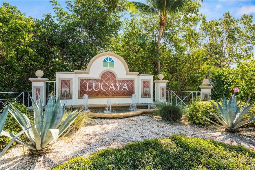 TURNKEY, except for a few personal items.   Beautiful 2nd floor unit in Lucaya off of McGregor Blvd in Fort Myers.  4 bedrooms with 2 and a half baths.  Laundry is in the unit.  Over $45,000 in upgrades!
Open concept when you walk up the stairs.  
Very peaceful sitting outside on the enclosed lanai.
Walk to the community pool, spa, fitness room and clubhouse.
Restaurants, beaches, shopping, entertainment and the airport are just minutes away!