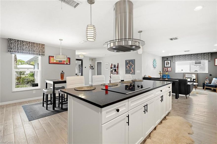 PARADISE!!! CHECK THIS OUT!! Welcome to your slice of Southwest Florida paradise! This beautifully updated 3-bedroom, 2-bath home offers DIRECT GULF ACCESS and the perfect blend of modern upgrades, comfort, and outdoor living. Step inside to an open-concept layout featuring tile flooring throughout and a spacious kitchen with granite countertops, an oversized island, and SMART Samsung appliances (2023)—ideal for both everyday living and entertaining. The home is equipped with a SMART thermostat, ADT security system, and a convenient all-in-one washer/dryer unit. Major updates provide peace of mind, including hurricane impact windows and doors, a 2022 CAT 3-rated 3D roof, new A/C (2025), and a 2022 water heater. The outdoor space is where this home truly shines! Enjoy a saltwater pool, outdoor shower, and a PANORAMIC LANAI ENCLOSURE with Super Screen and Gutters for enhanced privacy and unobstructed views. The covered lanai creates the perfect setting for relaxing or entertaining year-round. BOATERS will love the 10,000 lb boat lift with captain’s walk and TREX dock, plus an oversized 13x30 lift cover designed to accommodate larger vessels—making access to the Gulf quick and effortless. Additional features include a SMART pool pump (2023), epoxy-coated garage flooring, and lush tropical landscaping with banana and coconut trees. Best of all—NO HOA restrictions!
This is Florida waterfront living at its finest—whether you're looking for a full-time residence, vacation home, or investment opportunity. Schedule your appt today!