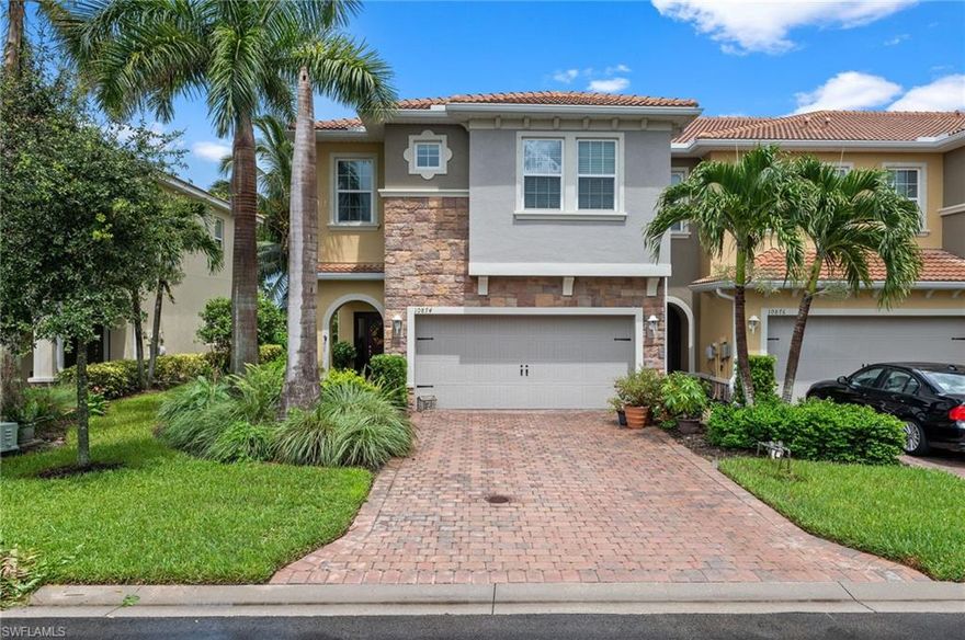 Presenting a beautiful townhome in the heart of Bonita Springs. This 3-bed, 2-bath residence offers a spacious and open floor plan that emphasizes comfort and perfectly capitalizes on the surrounding natural beauty. Upon entering, you’ll be greeted by an inviting layout, where the kitchen resides to the right and the living room straight ahead. The kitchen features espresso cabinets with and all stainless steel appliances. Meticulously maintained, this kitchen offers abundant cabinet storage and counter space to cater to all your culinary needs. The living room is seamlessly connected to the kitchen and dining area, making it perfect for hosting your guests. The sliding glass door provides easy access to the back patio, while the abundance of natural light gives the room a warm and welcoming ambiance. The floor plan provides you with your own private sanctuary in your spacious master bedroom with a large walk-in closet and en suite master bathroom. The charming patio features tranquil views and a small yard area, perfect for furry friends. And that’s not all – become part of a vibrant community with access to a refreshing pool, making your outdoor experience truly delightful.