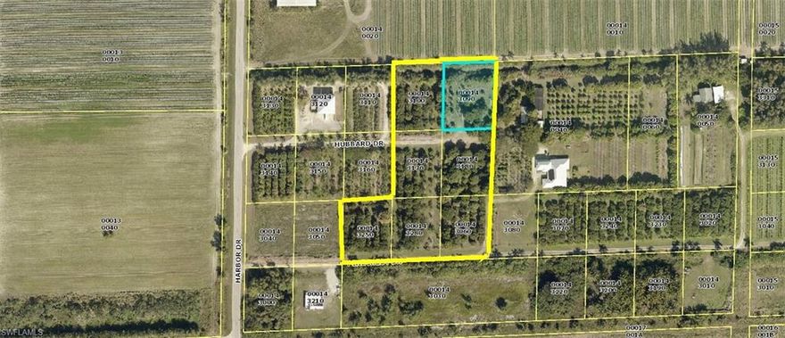 Don't miss your chance to have your own tropical fruit farm, and lots of room to also build a home, pool, barn etc. Rare opportunity to own a mature tropical fruit orchard in beautiful Bokeelia.   Incredible variety of hundreds of tropical fruit trees, sugar apples, cherries, mulberry, mango, lychee, sapodilla, jack fruit, custard apple, star fruit, fig, macadamia and others.  See list attached.  This listing includes the .6 acre parcel at 6370 Hubbard Drive AND six other parcels, see attached map from property appraiser website and supplement with legal descriptions attached.  These 7 parcels total 3.61 acre of mature tropical trees. Income producing,  Agricultural Use may afford a buyer real estate tax reduction, buyer to confirm with Lee County Tax Collector, Agricultural Department. The Owner is also selling four other parcels that total 2.42 acres available separately, preferably together.  Flood Zone x per Lee County website.   Back on market through no fault of seller, buyer could not arrange for adequate financing.