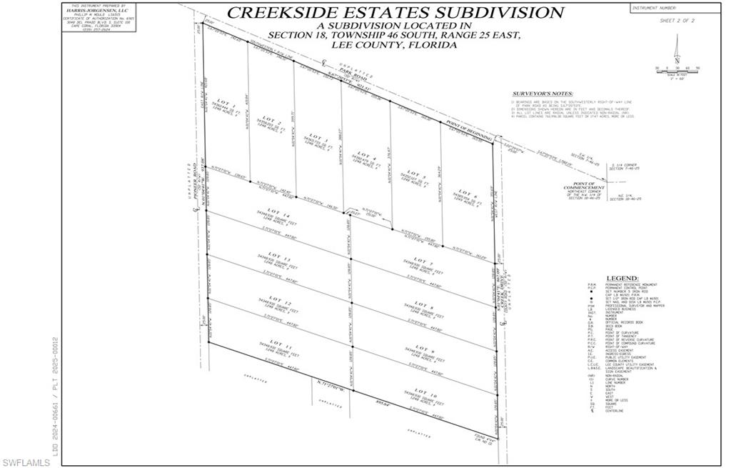 CREEKSIDE ESTATES - Land