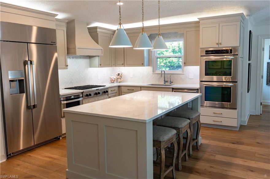 Beautifully renovated and meticulously maintained pool and lakefront home in the coveted Salt Creek area of TPC Sawgrass Players Club. This is one of the larger homes in Salt Creek as an addition in 2005 added a separate suite with a bedroom, bath, and large recreation room, separate from the main living area, perfect for guests.  The home is situated at the end of a truly private cul-de-sac neighborhood, with limited traffic and very limited inventory. This one story home features 5 bedrooms, and 4 bath home sits on one of the larger, water front lots in Salt Creek. The enclosed and air-conditioned Lanai offers beautiful views of the pool and lake. The 4th bedroom has been converted to an office with custom cabinetry.

The house sits on an exceptionally large lot with very private side yard perfect for additional outdoor living space. The lakeside backyard area is a shaded oasis to sit and enjoy the wildlife and serenity.

Hardwood floors throughout with a freshly remodeled kitchen featuring built in Dacor refrigerator, warming drawer, wine refrigerator, quartz countertops, and island dining.