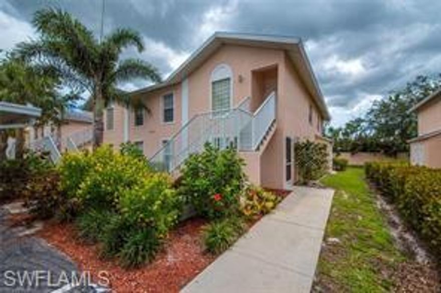 Welcome to the Sunshine State in this bright and open condo nestled between Fort Myers and Naples. This Bonita Springs condo has everything you need. Tiled throughout with laminate in bedrooms, stainless steel appliances and updated bathrooms. This 2 bed 2 bath first floor end unit has a detached carport and is perfect for investors, seasonal or annual residents. Close to community pool and clubhouse. Minutes to shopping, dining, entertainment, Barefoot Beach and Southwest Florida International Airport. Easy access to I-75, Imperial Parkway and US 41.