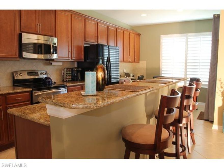 FURNISHED - This Vernon Hill model home sits on a beautifully landscaped corner lot. 3BR/2BA plus Den, open floor plan, many upgraded options and custom plantation shutters and sliders throughout the entire home. Spacious Master bedroom with his and her sinks and separate shower and tub. Epoxy-speckled garage floor. Amenities include Town Center with post office, bank, dining, gas station, travel agent, computer center, 24/7 fitness center, large pool & lap pool, tennis, basketball, 20+ miles of bike paths and much more. Come make Verona Walk your new home!