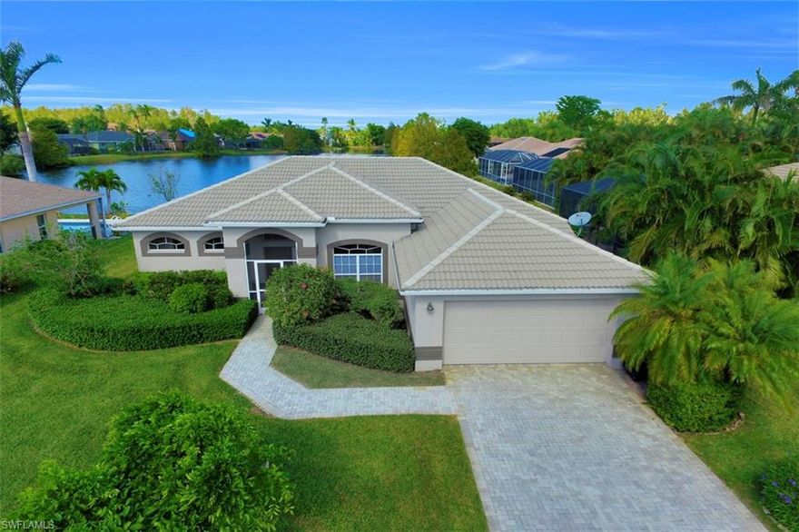 WOW! Best Lake view in Cypress Preserve! You'll love the screened in lanai offering southern exposure and tons of sunlight throughout the day! Large windows and sliding glass doors take full advantage of these picture perfect views! OPEN CONCEPT plan great for entertainment! Includes eat in kitchen with breakfast bar and gorgeous Lake view. Spacious 3 bedroom + den, 2 bath, 2 car Garage, drive way with plenty of space for guests! Cypress Preserve is a quiet gated community with low fees! Perfect location right off of Daniels Parkway offering easy access to airport I 75 Gulfcoast Town Center, shopping, dining and entertainment! centrally located between Minnesota Twins and Boston Redsox training facilities. Don't Miss Out!! Won't Last!!