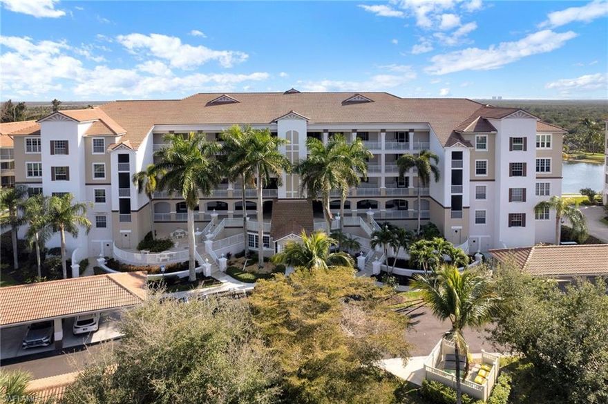 Welcome to 9101 Southmont Cove #202, a beautifully positioned 2-bedroom, 2-bath Nassau floor plan in the desirable Sutton Walk neighborhood of Lexington Country Club in Fort Myers, Florida. With southern exposure, this residence captures sweeping lake and fountain views, along with a distant glimpse of the Fort Myers Beach skyline—a stunning backdrop from your oversized screened lanai.
Offered furnished as shown, the home features tile flooring in the entry, hallway, laundry area, and both bathrooms, with carpet in the living room and bedrooms. The open-concept layout creates an easy flow between the kitchen, dining, and living spaces, making it ideal for everyday living or seasonal stays. The kitchen includes wood cabinetry and generous workspace, ready to be enjoyed as-is or refreshed to suit your personal style.
The spacious primary suite offers a large walk-in closet, dual vanity sinks, cultured marble countertops, and a walk-in shower. The guest bedroom also includes a walk-in closet, while the guest bath features a tub/shower combination for added versatility. A new A/C system installed in November 2022 provides comfort and efficiency. The expansive lanai is equipped with electric roll-down hurricane shutters with remote control, creating a secure and comfortable outdoor living space year-round.
This home has been well cared for and presents a wonderful opportunity for a buyer to update and customize finishes to reflect their own taste—an ideal canvas in a prime lakefront location. Lexington Country Club offers a gated setting close to beaches, shopping, dining, and healthcare, making this an excellent opportunity to enjoy the Southwest Florida lifestyle.