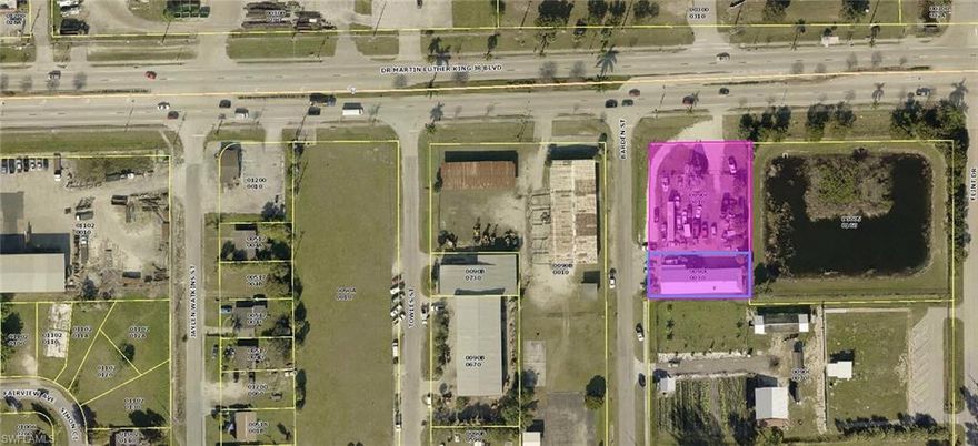 LOCATION!! LOCATION!! LOCATION!!  INCREDIBLE OPPORTUNITY: PAINT/BODY SHOP/MECHANICAL SHOP LICENSED (GRANDFATHER). RIGHT ON DR, MARTIN LUTHER KING JR BLVD WHERE THOUSANDS OF CARS PASS BY DAILY. BUILDING AND LOT SOLD TOGHETHER. TOTAL SQFT: 28886 = .66 ACRES. BUILDING AREA 3270 SQ FT. HALF ACRE PARKING SPACE, GOOD FOR 50+ CARS. 
INCLUDES PAINT BOOTH, (4 POST) FRAME MACHINE , (2 POST) CAR/TRUCK LIFT. COMMERCIAL AIR COMPRESOR, LOTS OF STORAGE / PARTS RACKS. 
OFFICE WITH BATHROOM,OUTSIDE BATHROOM,  INCREDIBLE BUSINESS OPPORTUNITY WITH LAND, BUILDING AND PERMITS. WON'T LAST LONG! CALL TODAY LET'S MAKE A DEAL!!
ZONE C-I POSIBILITIES FOR BUSINESS ARE EXTENSIVE (NEEDS TO BE VERIFIED) CAR WASH, CONVENIENE STORE WITH GAS STATION, FUNERAL HOME, GREENHOUSE OR NURSERY, HOTE, MOTEL, RADIO,TV, RECORDING STUDIO,RESTAURANT FOOD SERVICE.