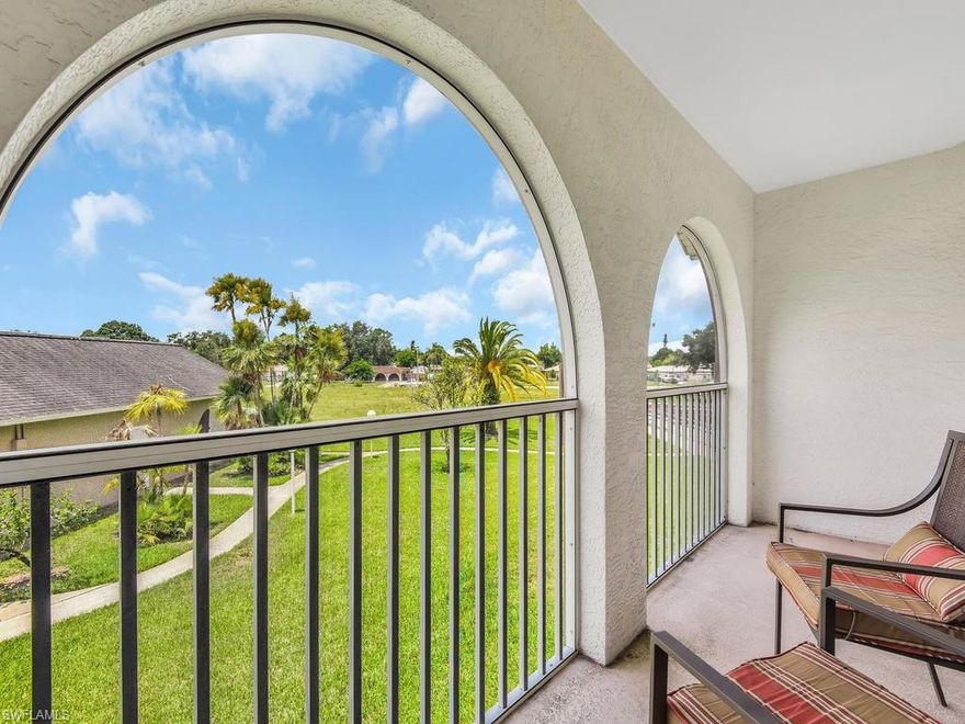 OPPORTUNITY IS CALLING YOUR DOOR!!! Come to enjoy the wonderful and peaceful living in the beautiful community of Sunset Lake, drink your coffee in your open lanai porch while you enjoy the wonderful view of the pool and landscaped areas. This two floor unit is one of the biggest in this condominium, 2 bedrooms and 2 1/2 bathrooms, very spacious, stainless steal appliances with wonderful natural lightning all around the unit, laundry, large florida room and balcony. Recent upgrades to the community include parking lot resurfaced, pool and pool deck refinished and new roof. Just minutes away from Lee Boulevard and Lehigh Senior High School.