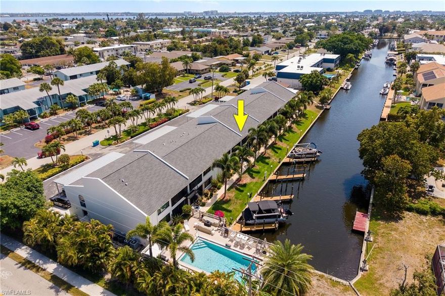 Experience the ultimate Southwest Florida waterfront lifestyle in this stunning direct Gulf access condo in Cape Coral, offered fully furnished and designed to impress. Perfectly positioned along a scenic canal, this beautifully updated two-story waterfront condo delivers quick boating access to the Gulf of Mexico, with a dock available for lease,ideal for boating enthusiasts seeking effortless days on the water.

Inside, this move-in ready Cape Coral condo has been completely remodeled with a fresh, modern design that blends luxury and comfort. Features include hurricane impact windows and slider doors, providing enhanced storm protection and energy efficiency, along with high-end finishes throughout. The spacious floor plan lives like a single-family home, offering distinct living and dining areas, an updated modern kitchen, and thoughtfully curated details that elevate every space.

Natural light pours in, enhancing the open layout while showcasing the quality craftsmanship and upgrades. The second level offers added privacy and flexibility, ideal for a primary suite, guest retreat, or home office, making this property perfect for both full-time living and seasonal enjoyment.

Step outside and enjoy the added bonus of a resort-style community pool just steps away, where you can relax, unwind, and connect with friendly neighbors in a welcoming waterfront community, a true extension of the Florida lifestyle.

Located just minutes from downtown Cape Coral, you’ll enjoy convenient access to top-rated dining, shopping, entertainment, and local attractions while still embracing the peace and beauty of a quiet waterfront setting.

This is a rare opportunity to own a direct Gulf access property in Cape Coral that combines boating lifestyle, modern upgrades, community amenities, and a prime location into one exceptional offering.