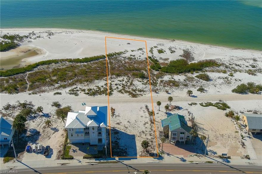 Waterfront BUILDING LOT- waterfront-beach view from your back door!
South Fort Myers Beach location offers one of the BEST Gulf and Beach views. This island beach lot is ready for YOUR custom-built luxury beach home. We have proven, award-winning builders and architects ready to meet with you and make your Florida beach property a reality! Views include the Naples Coastline to the South and Sanibel Island to the North. Perfectly situated on the peaceful south end of Estero Island with easy access to Lovers Key State Park, Bonita Boat Launch, Bonita Beach, and Barefoot Beach Park. Margaritaville Resort is minutes away on the Island, and highway access from I-75 to RSW Airport is very convenient from the location. Let us help make this year the time for you to realize a new waterfront beach home in Florida! Family and friends will marvel at the beach lifestyle here on Fort Myers Beach, and you will have a home to enjoy for generations to come to SW Florida.
Driving directions: Estero Blvd, on the Gulf, before the Bridge to Bonita, sign on property. 
The residence photos are for reference purposes, and all plans can be changed with the builder. Quality luxury coastal home builder with years of proven experience. SAMPLE NEW CONSTRUCTION HOME RENDERINGS IN PHOTOS ARE NOT INCLUDED IN SALE PRICE OF THE LOT.