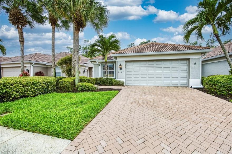 Welcome to living the dream in Colonial Country Club! This stunning twin villa is truly move-in ready with all the upgrades you could ever want. The kitchen is a chef's delight with Quartz counters,  new stainless steel appliances, and updated cabinets and lighting. The extended lanai offers a peaceful view of the community's preserve, perfect for enjoying your morning coffee or hosting a dinner party. The den features a custom Murphy bed for guests, and the accordion shutters and Kevlar storm protection provide peace of mind during hurricane season. Luxury Vinyl Plank flooring adds a touch of elegance throughout most of the home. With a newer air conditioning unit with a warranty until 2036 and a new hot water heater and a new roof, you can rest easy knowing that your home is well equipped with top-of-the-line amenities. The award-winning Colonial Country club has so much to offer.  This home comes with a social membership which includes the clubhouse restaurant and bar, pay as you play golf, 2 community pools, tennis, pickleball, a newly renovated fitness center with state of the art equipment, Bocce ball and miles of trails through the communities preserve. Don't miss out on this opportunity to live in luxury and style in Colonial Country Club. Move right in and start enjoying the Florida lifestyle today!