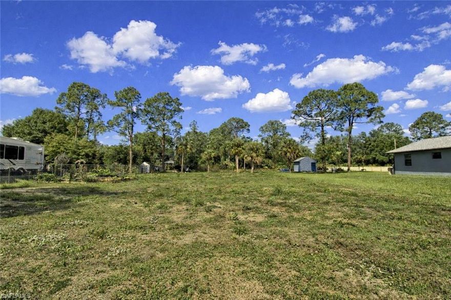 HALF-ACRE LOT - CLEARED- READY TO BUILD!! Stop paying for someone else's prep work. This half-acre lot in Lehigh Acres is already cleared and ready for your builder, no brush, no delays, no guesswork. Just a clean, level homesite waiting for your vision. Located on a paved road with electric access at the street, you're saving real money compared to raw, uncleared land. And with no flood zone and zero restrictions, you have complete freedom to build the home you've been dreaming of! Minutes to Lee Blvd, you'll have easy access to shopping, dining, and everyday essentials, plus Lehigh Community Park and nearby medical facilities are all within close reach. Everything you need is just right around the corner. Build-ready lots like this don't sit long. If you're ready to move from planning to building, this is your perfect opportunity!