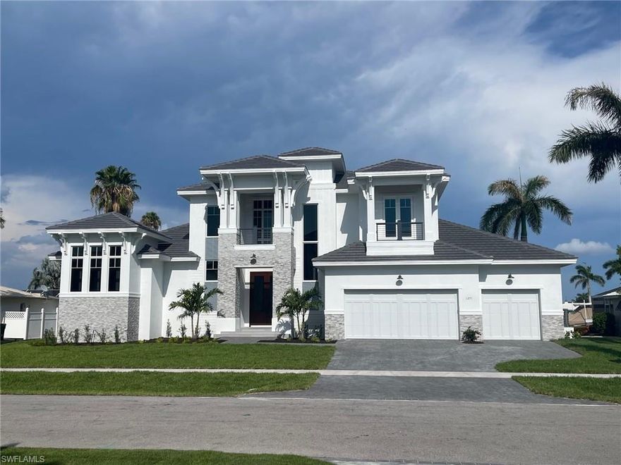 New Construction by Aqua Custom Homes COMING SOON! 4 bedrooms each with their own bath, plus a first floor study and 2nd floor loft space. the first floor features 13 ft ceilings with Aqua's signature ceiling details, beautiful custom staircase, kitchen features custom cabinets, walk in pantry and high end appliances, Oversized covered lanai space with outdoor kitchen and fireplace.. **New Seawall Home construction to begin May 2021..