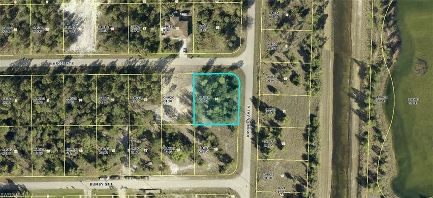 Beautiful corner lot with southern rear exposure!  Oversized at .32 acres.  Located in fast developing area east of Bell Blvd.  Build your Florida dream home or your investment portfolio with this well priced lot.