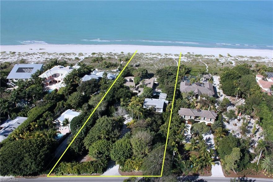 Nestled on 150 ft of prime beachfront property, this landmark home designed by the renowned American architect, Charles Moore, blends seamlessly into Captiva's tropical environment. Modernized in 2010, featuring stunning architectural detail throughout, the main home has soaring ceilings, walls of glass overlooking the Gulf, 4 bedrooms, 4 baths and 2 outdoor showers. A delightful pool sits between the main house and the guest house, which was designed to accommodate a large family. Built in 2004 with 4 bedrooms and 4.5 baths, the guest house all but disappears into the artfully designed landscape. A covered walkway links the 2 houses, each of which has a breathtaking Gulf view. Recent upgrades include paver driveway, remodeled pool, new beach path, new kitchen appliances, new paint inside and out. There is a Guest house elevator and enclosed and small boat storage.  16464 Captiva Dr is an incredible Captiva Island beachfront estate!