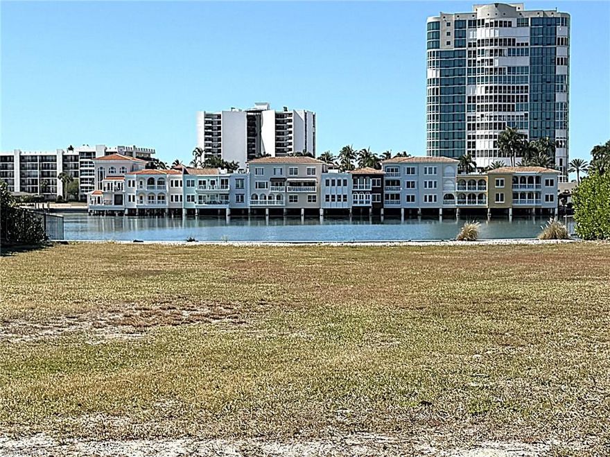 Hard to find waterfront lot in Naples. Located on Inner Doctors Bay with access to the Gulf and surrounded by gorgeous homes in the highly sought after Park Shore area. Mermaids Bight has a cul-de-sac at the end so it is a low traffic area. The seawall was replaced in 2021.  The perfect location to build your dream home.
