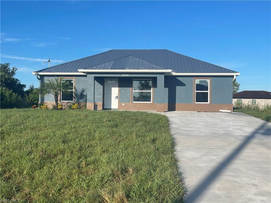 Beautiful 3 bedroom home for sale! The home's design entails a modern kitchen which features an impressive stainless steel appliance package, a substantial island/breakfast bar and soft-close cabinets and drawers. The kitchen is adjacent to the spacious dining/living area in keeping with the open concept design and where vaulted ceilings set the tone for the home's contemporary flair. Beautiful floor tile can be found throughout as well as impact resistant windows - a big plus in today's Florida home. The master bedroom has not only a roomy walk-in closet, but an ensuite that boasts a large shower as well as any number of designer touches, while the guest bathroom also features over the top fixtures and a shower/tub combo. A separate laundry room has a washer/dryer hookup and provides room for additional storage. This sturdy, well-appointed CBS home will have a galvanized roof and a covered entryway as well as a beautiful (impact resistant) front entry door. Located in a quiet Port LaBelle neighborhood, this home is close to schools, shopping and restaurants. Call today for more information.