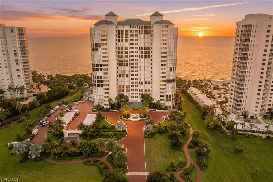 Experience luxury beachfront living in this beautifully renovated and professionally decorated residence in The Carlysle at Bay Colony. Offering breathtaking Gulf views, this exceptional 3-bedroom plus den condo features 3 ensuite bathrooms, a powder bath, and every detail thoughtfully designed for effortless turnkey living. 

The spacious open-concept floor plan is highlighted by a stunning gourmet kitchen with Sub-Zero refrigerator, wine fridge, abundant custom cabinetry, and seamless flow into the living and dining areas. All perfectly positioned to capture the spectacular Gulf backdrop. The den features a custom built-in, ideal for a home office or additional lounge space.

The luxurious primary suite is truly incredible with an oversized room, gorgeous view and separate his-and-her bathrooms, each featuring its own vanity, shower, and toilet for ultimate comfort and privacy.

Additional features include impact-resistant windows with electric shades, electric hurricane shutters on the lanais, and the rare convenience of 3 assigned garage parking spaces, including one on the main lobby level.

Residents enjoy a newly renovated pool and direct beach access, creating the ultimate coastal retreat in one of Naples’ most prestigious communities.