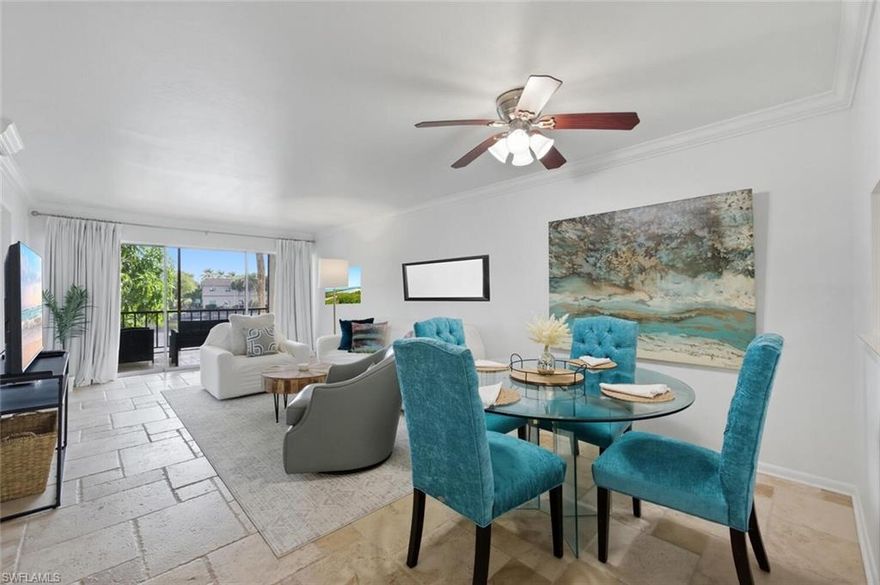 AVAILABLE NOW FOR SHORT TERM OR LONG!  This second-floor end unit offers two bedrooms and two bathrooms in the desirable Moorings neighborhood of Naples. Located in Chateau Suzanne, the residence features impact-resistant windows throughout, allowing abundant natural light and peaceful lake views. The community includes a pool, elevator access for second-floor convenience, bike storage, a vehicle wash area, and one assigned parking space. Laundry is located within the residence, with cable and internet included. Tenants also have access to the private Moorings Beach Park.
Positioned just a short 5- to 10-minute drive from downtown Naples, the location provides proximity to fine dining, shopping, the Naples Botanical Garden, white sand beaches and the USOP National Pickleball Center. The condo is available for seasonal, short-term, or long-term rental, with pricing and terms varying based on the length and timing of tenancy.