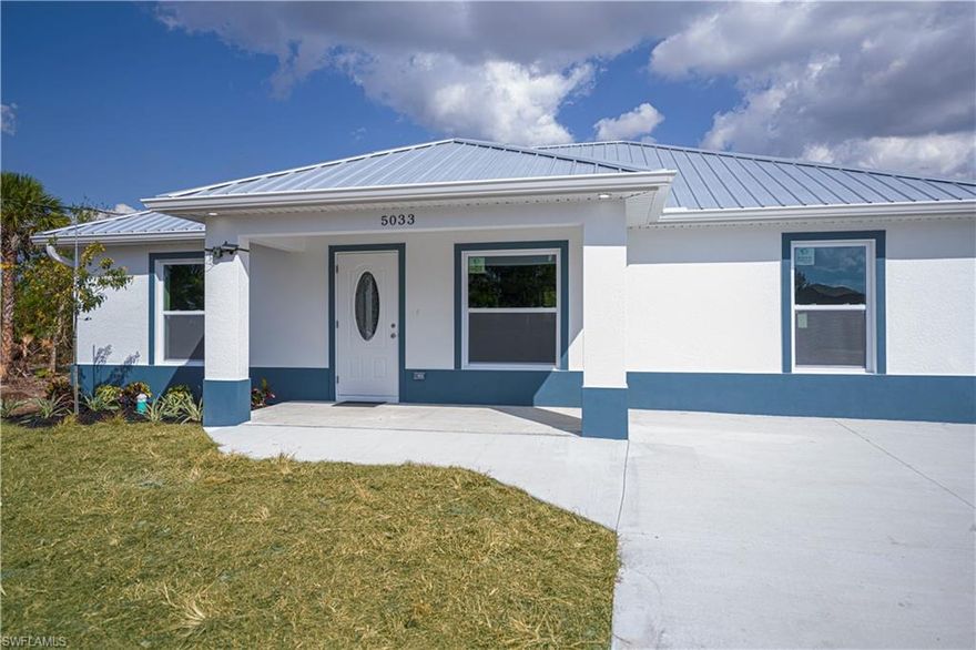 Beautiful 3 bedroom home for sale! The home's design entails a modern kitchen which features an impressive stainless steel appliance package, a substantial island/breakfast bar and soft-close cabinets and drawers. The kitchen is adjacent to the spacious dining/living area in keeping with the open concept design and where vaulted ceilings set the tone for the home's contemporary flair. Beautiful floor tile can be found throughout as well as impact resistant windows - a big plus in today's Florida home. The master bedroom has not only a roomy walk-in closet, but an ensuite that boasts a large shower as well as any number of designer touches, while the guest bathroom also features over the top fixtures and a shower/tub combo. A separate laundry room has a washer/dryer hookup and provides room for additional storage. This sturdy, well-appointed CBS home has a galvanized roof and a covered entryway as well as a beautiful (impact resistant) front entry door. Located in a quiet Port LaBelle neighborhood, this home is close to schools, shopping and restaurants. Call today for more information.