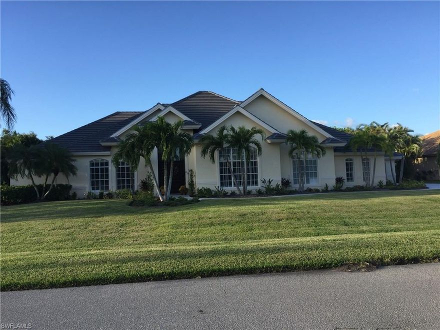 H.12447 - Great home totally renovated and updated!  Located on one of the finest streets in Fiddlesticks.  Tasteful, elegant, and a ton of fun to live in!  This home spans the test of time and offers a wonderful venue for entertaining or for just living. Fiddlesticks is one of the best 2 course private golf and tennis clubs in all of SW Florida.  Dog friendly with a capital D, just come on into your own version of Brigadoon!