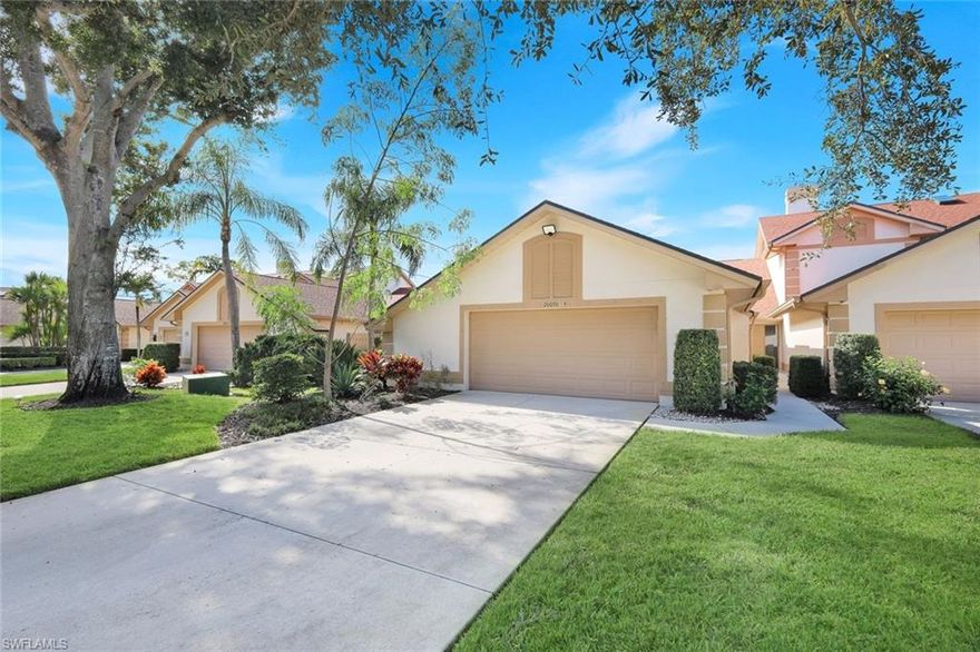 Welcome to the highly desirable community of Wildcat Run! This 2 bedroom, 2.5 bathroom unit has a spacious 2 car garage, perfect for storing all of your beach gear and golf clubs. The community pool is just steps away, offering a refreshing oasis for those hot Florida days. Inside, you'll find a perfect blend of carpet and tile flooring, creating a cozy atmosphere. The bathrooms have been recently updated. Enjoy a game of pickleball or bocce with your neighbors, or hit the courts for a round of tennis. With 2 on-site restaurants, you'll never have to go far for a delicious meal. And for the golf enthusiasts, memberships are available WITH NO WAIT LIST, giving you access to the pristine courses that Wildcat Run is known for. Conveniently located near the SWFL International Airport, this condo is the perfect retreat for those looking to escape the cold and the hustle and bustle of everyday life. With freshly painted walls and a prime location, this condo won't last long. Don't miss your chance to own a piece of paradise in Wildcat Run!