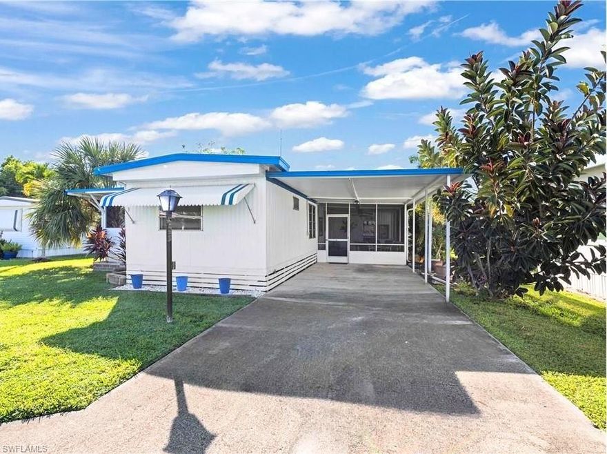 Hot Naples Location with GULF ACCESS! Welcome home to this beautifully updated 2-bedroom, 2-bath manufactured home in the desirable Holiday Manor 55+ Gulf Access Community. Offering the perfect blend of comfort, space, and coastal charm, this home truly stands out! Step inside to find a bright, open floor plan featuring a bump-out living room for extra space and an updated kitchen with modern stainless-steel appliances, a center island for added storage, and stylish finishes throughout. Both bedrooms are generously sized, and the two full bathrooms offer comfort and convenience for you and your guests. Relax or entertain in the huge screened-in porch—your own private outdoor retreat to enjoy morning coffee, sunset cocktails, or the evening breeze. The sellers are also including a HOME WARRANTY with an accepted offer, giving you peace of mind. Holiday Manor is one of Naples’ best-kept secrets, offering direct GULF ACCESS with boat slips, boat storage, and a private launch, perfect for boaters and anglers alike. Residents enjoy resort-style amenities including a heated pool and spa, clubhouse, shuffleboard, and a full social calendar. Ideally located between Naples’ famous 5th Avenue and Marco Island, you’re just minutes from beaches, shopping, dining, and entertainment. With low HOA fees and an active, friendly community, this home offers the perfect Florida lifestyle—without the high price tag. Schedule your private tour today—this one won’t last!