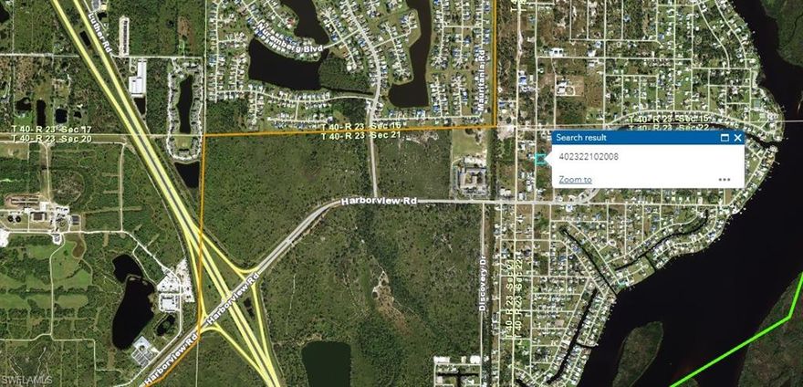 GREAT LOCATION! Bring your boat, trailer, or RV to this commercial lot which is located close to I-75 at Harborview Rd. Property is in a scrub jay zone. Buyer to do their own environmental due diligence. Information is deemed accurate, but not guaranteed. Seller is a licensed FL Real Estate Broker.