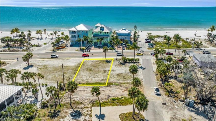 An Incredible Opportunity to Build an Estero Blvd Gulf View facing ELEVATED Beach Home is RIGHT HERE. This PRIME GULF View vacant lot, measuring 50 x 100, offers breathtaking views and is perfectly situated for your dream ELEVATED BEACH HOME. Zoned for SHORT TERM rentals, this property presents a HIGH POTENTIAL FOR HUGE GROSS INCOME. ASSEMBLAGE OPPORTUNITY OF 3 ADJACENT PARCELS for your DREAM Development (4 Total parcels: See schematics lot lines in Pics attached ). This CORNER to CORNER 4 Lot Assemblage with GULF Water Views & Direct Beach Access offers the ideal Location to build your ELEVATED New Construction 4 Single Family Estate. Gross Income Potential est $175k-$275k /yr. Each. ThE ASSEMBLAGE includes the  ADJACENT LOTS BETWEEN HERCULES AND COCONUT: 111 COCONUT DR, 4151 ESTERO, 4109  ESTERO, 96 HERCULES DR. MULTIPLE BUILDER INTRODUCTIONS ARE AVAILABLE, RENDERING SELECTIONS AND FLOORPLANS. Imagine waking up to the sound of waves crashing and strolling along the beach with your coffee for sunrise. TWO BEACH ACCESSES TO CHOOSE FROM ACROSS THE STREET. With its coveted location directly across from the beach, this lot promises endless possibilities for building the vacation rental or beach home of your dreams. HIBISCUS STREET DOCK and DIRECT BEACH ACCESS makes this parcel highly desirable. Convenience is key, as this property is just a stone's throw away from amenities such as Publix, the marina, and shops, ensuring that everything you need is within easy reach. Whether you're envisioning a luxurious beachside retreat or a lucrative rental property, this lot offers the perfect canvas to turn your vision into reality. Don't miss out on this rare chance to own a slice of coastal paradise. Build your dream home and start living the coastal lifestyle you've always dreamed of. Listing price shown is ONLY for 4109 Estero ONLY w NO House as shown above and does not include adjacent parcels. 4 Lot Assemblage pricing information available upon request.