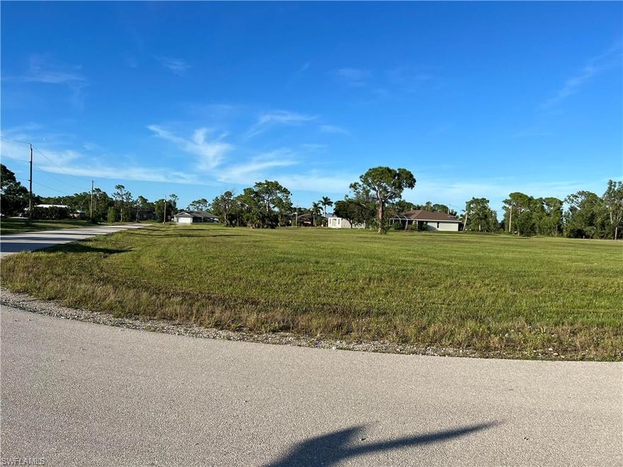 Large Corner Lot for sale in Cape Coral, Florida! Built your custom home In a beautiful neighborhood with many new modern expensive homes in the area , close to new parks and the upcoming 7 Island project with its marina , restaurants and shops and more. This lot is near the shopping and entertainment of Cape Coral, Fort Myers, and the Charlotte County area. Close to golf courses, schools, lakes and parks, this location has something for everyone! With the proximity to Burnt Store Rd everything is close by! Also selling lot on other corner @  4319 NW 39th Ave.
CLEAN LOTS -NO ANIMALS/ NO RESTRICTIONS