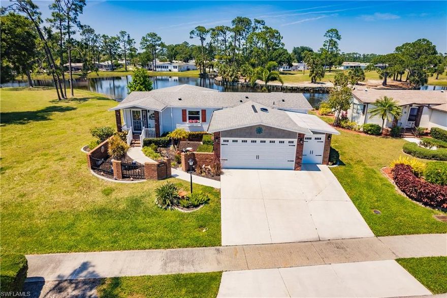 Beautiful TurnKey 2BR 2Bath Home with a gorgeous view of a lake and Golf Course in Pine Lakes CC. It would be best if you saw it to understand how nice it is. Amenities include a Pool, Tennis, Pickle Ball, shuffleboard, Bocce Ball Golf Course, Restaurant/Pub, and Club House with excellent entertainment. ((((YOU OWN THE LAND))))